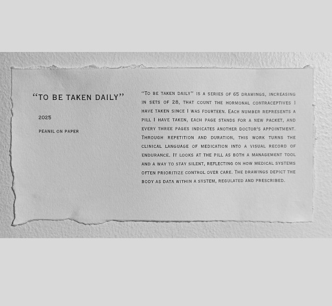 'To Be Taken Daily'
